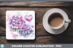 GorgeousValentine Splash Square Coaster design.