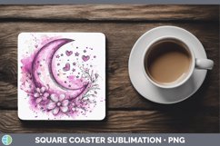 GorgeousValentine Splash Square Coaster design.