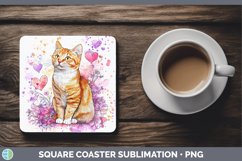 GorgeousValentine Splash Square Coaster design.