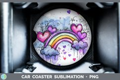 GorgeousValentine Splash Car Coaster design.