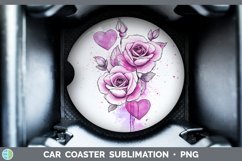 GorgeousValentine Splash Car Coaster design.