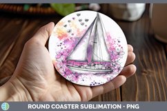 GorgeousValentine Splash Round Coaster design.