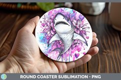 GorgeousValentine Splash Round Coaster design.