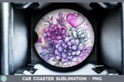 GorgeousValentine Splash Car Coaster design.