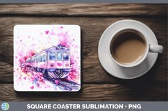 GorgeousValentine Splash Square Coaster design.