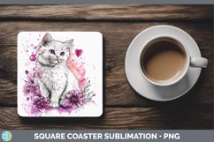 GorgeousValentine Splash Square Coaster design.