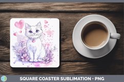 GorgeousValentine Splash Square Coaster design.