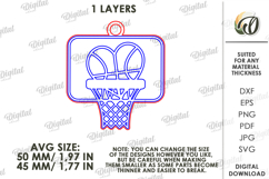 Valentine Sport Keychains Bundle Laser Cut. Valentine SVG Product Image 3