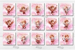 Square Coaster Valentine Coasters Bundle contains 117 designs with watercolor Angels, Flower Hearts lips, and balloons PNG. This is a standard square coaster 4&#039;&#039; x 4&#039;&#039; you can also use it as a keychain sublimation design