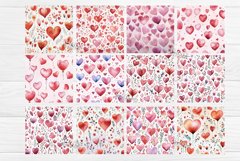 Square Coaster Valentine Coasters Bundle contains 24 designs with watercolor Hearts and flowers PNG. This is a standard square coaster 4&#039;&#039; x 4&#039;&#039; you can also use it as a keychain sublimation design.