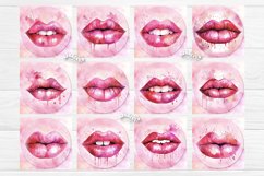 Square Coaster Valentine Coasters Bundle contains 12 designs with watercolor Pink Lips PNG. This is a standard square coaster 4&#039;&#039; x 4&#039;&#039; you can also use it as a keychain sublimation design.