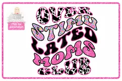 Overstimulated Moms Club Cow Print - PNG for Sublimation Product Image 1