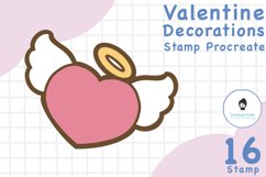 Valentine Decorations Stamp Procreate Product Image 2
