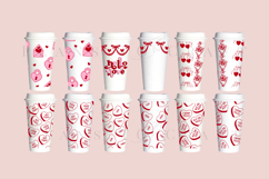 valentine starbucks 16oz hot cup tumbler wrap svg presized template for tumbler grande suitable for cricut and silhouette