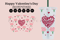 valentine starbucks 24oz cold cup tumbler wrap svg presized template for tumbler venti suitable for cutting machine or sublimation