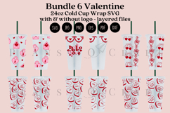 valentine starbucks 24oz cold cup tumbler wrap svg presized template for tumbler venti suitable for cutting machine or sublimation