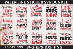 Valentine sticker SVG Bundle Design Valentine Love Sticker Product Image 1