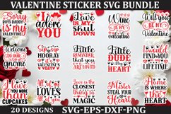 Valentine sticker SVG Bundle Design Valentine Love Sticker Product Image 1