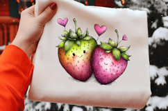 Valentine Strawberry Couple Clipart Product Image 2