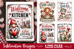 Farmhouse Love Kitchen Towel 4 PNG Retro PNG Sublimation Product Image 2