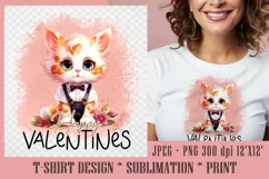 Happy Valentines T-Shirt Design PNG| T-Shirt Sublimation Product Image 1
