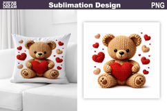 Valentine Sublimation | Valentines Day Pillow Design Product Image 1