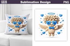 Cupid Valentine Sublimation | Valentines Day Pillow Design Product Image 1
