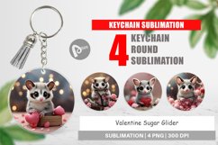 Keychain Valentine Sugar Glider Product Image 1