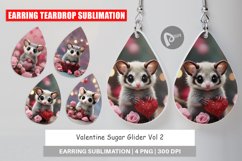 Earring Teardrop Valentine Sugar Glider Product Image 1
