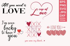 valentines svg, Valentines sublimation, Romantic SVG Product Image 1