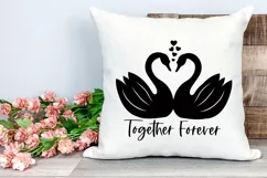 Valentines Day SVG Love Quote SVG Heart Together Forever SVG Product Image 1