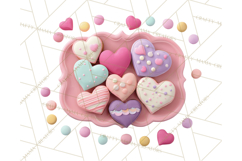 Valentine Sweet Treats Clipart PNG Cupcakes Cookie Chocolate Product Image 3