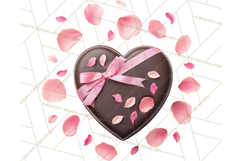 Valentine Sweet Treats Clipart PNG Cupcakes Cookie Chocolate Product Image 4