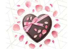 Valentine Sweet Treats Clipart PNG Cupcakes Cookie Chocolate Product Image 4