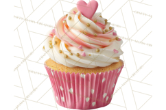 Valentine Sweet Treats Clipart PNG Cupcakes Cookie Chocolate Product Image 4