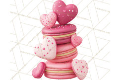Valentine Sweet Treats Clipart PNG Cupcakes Cookie Chocolate Product Image 3