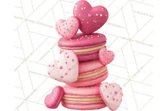 Valentine Sweet Treats Clipart PNG Cupcakes Cookie Chocolate Product Image 3