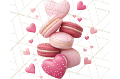 Valentine Sweet Treats Clipart PNG Cupcakes Cookie Chocolate Product Image 4