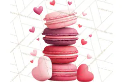 Valentine Sweet Treats Clipart PNG Cupcakes Cookie Chocolate Product Image 5