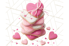 Valentine Sweet Treats Clipart PNG Cupcakes Cookie Chocolate Product Image 3