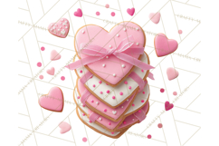 Valentine Sweet Treats Clipart PNG Cupcakes Cookie Chocolate Product Image 2