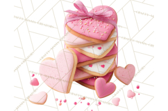 Valentine Sweet Treats Clipart PNG Cupcakes Cookie Chocolate Product Image 3