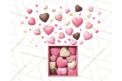 Valentine Sweet Treats Clipart PNG Cupcakes Cookie Chocolate Product Image 4