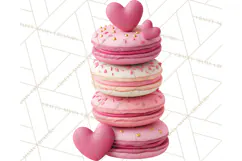 Valentine Sweet Treats Clipart PNG Cupcakes Cookie Chocolate Product Image 5