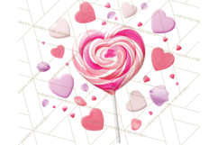 Valentine Sweet Treats Clipart PNG Cupcakes Cookie Chocolate Product Image 2