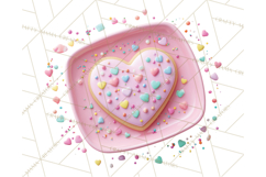 Valentine Sweet Treats Clipart PNG Cupcakes Cookie Chocolate Product Image 3