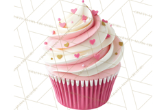 Valentine Sweet Treats Clipart PNG Cupcakes Cookie Chocolate Product Image 4