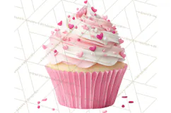 Valentine Sweet Treats Clipart PNG Cupcakes Cookie Chocolate Product Image 5