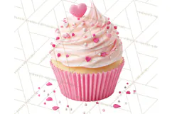 Valentine Sweet Treats Clipart PNG Cupcakes Cookie Chocolate Product Image 3