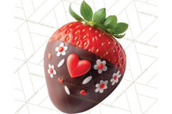 Valentine Sweet Treats Clipart PNG Cupcakes Cookie Chocolate Product Image 3